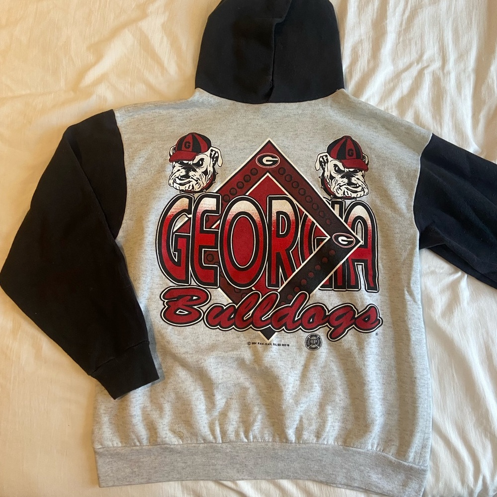 Georgia Bulldogs Raglan vtg Hoodie